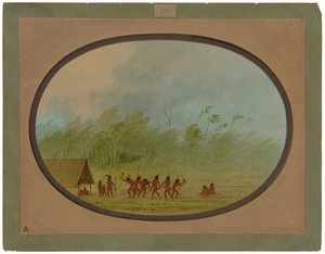 En Connibo-wigwam af George Catlin