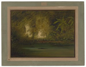 En lagune ved den øvre Amazonflod af George Catlin