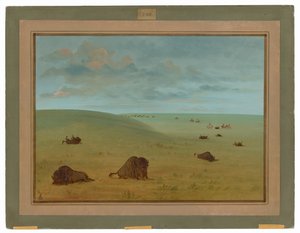 Efter Buffalo Chase - Sioux af George Catlin