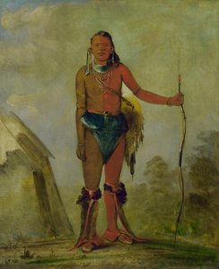 Aih-no-wa, The Fire, a Fox Medicine Man, 1835. af George Catlin