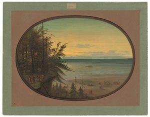 En indisk stige - Nayas-indianere af George Catlin