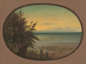 En indisk stige - Nayas-indianere, 18551869. af George Catlin