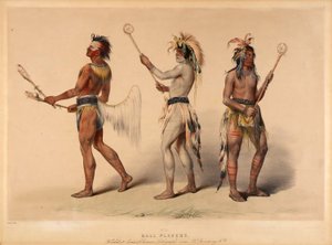 Boldspillere af George Catlin