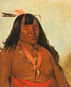 Bón-són-gee, New Fire, a Band Chief, 1834. af George Catlin
