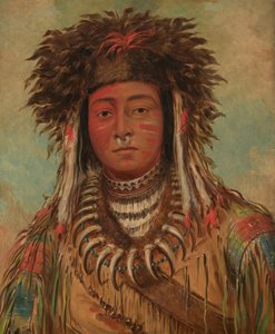 Drenghøvding - Ojibwe af George Catlin