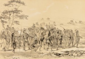 Braves skyder med pile - en konkurrence - nr. 24 af George Catlin