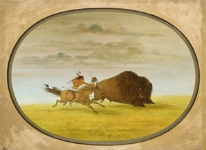 Bisonjagt af George Catlin