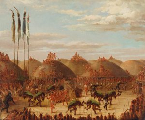 Tyredans, Mandan O-kee-pa-ceremoni af George Catlin