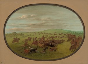 Camanchees Moving, 18611869. af George Catlin