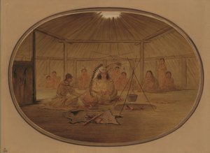 Catlin festet af Mandan-høvdingen, 18611869. af George Catlin