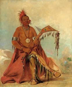 Cler-mónt, stammens første høvding, 1834. af George Catlin