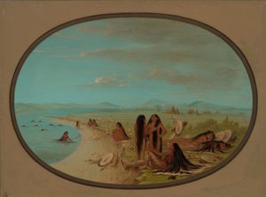 Kragekrigere bader, 18611869. af George Catlin
