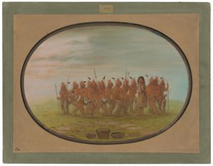 Dans til Berdache - Saukie af George Catlin