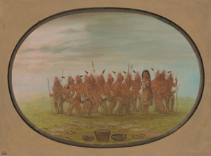 Dance to the Berdache - Saukie, 18611869. af George Catlin