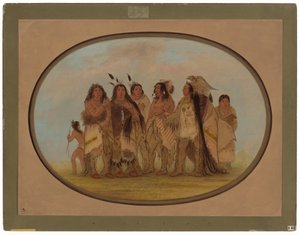 Udmærkede Crow-indianere af George Catlin