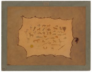 Faksimile af en Ojibbeway-kåbe af George Catlin