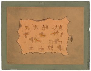 Faksimile af kappen af Mah-to-toh-pa - Mandan af George Catlin