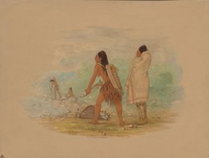 Flathead-indianere, 1861. af George Catlin