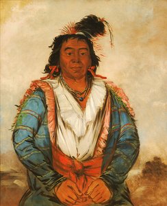 Hose-put-o-káw-gee, en modig, 1834. af George Catlin