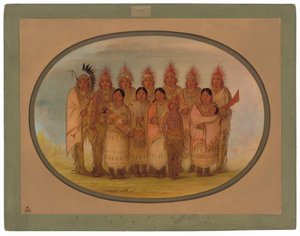 Iowa-indianere, der besøgte London og Paris af George Catlin