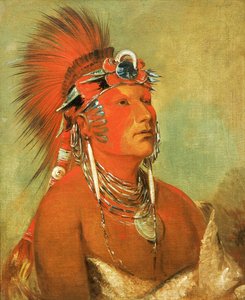 Jee-hé-o-hó-shah, kan ikke kastes ned, en kriger af George Catlin