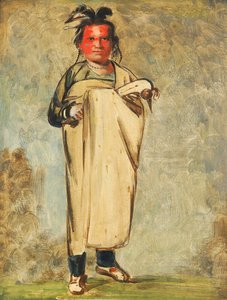 Káw-kaw-ne-chóo-a, en modig mand af George Catlin