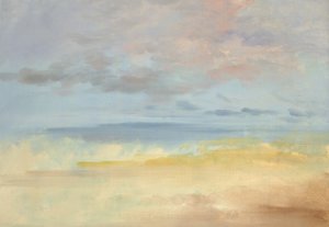 Landskabsbaggrund, 1846-1848. af George Catlin