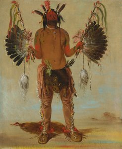 Mah-tó-he-ha, Old Bear, a Medicine Man, 1832. af George Catlin