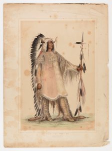 Mah-to-toh-pa, mandanernes høvding af George Catlin