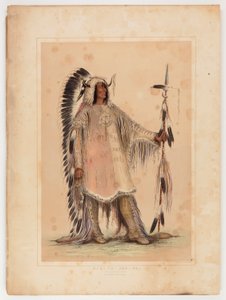 Mah-to-toh-pa, mandanernes høvding af George Catlin