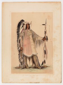 Mah-to-toh-pa, mandanernes høvding af George Catlin