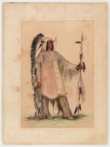Mah-to-toh-pa, mandanernes høvding af George Catlin