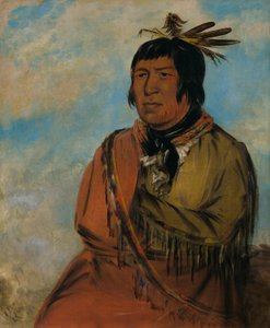 Na-pów-sa, bjørnen, der rejser om natten, en høvding af George Catlin