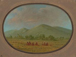 Nishnabotana Bluffs, Upper Missouri, 18611869. af George Catlin