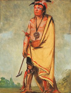 No-ak-chóo-she-kaw, han, der bryder buskene af George Catlin