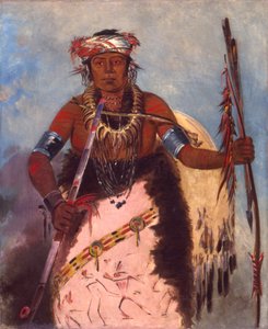 Notch-ee-níng-a, No Heart, (kaldet White Cloud), stammens høvding af George Catlin