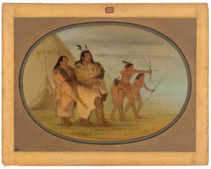 Ojibbeway indianere af George Catlin