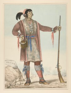 Osceola (indisk høvding) af George Catlin