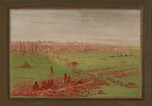 Pipestone-bruddet på Coteau des Prairies af George Catlin