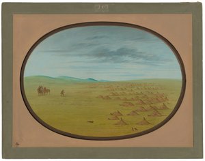 Præriehundelandsby af George Catlin