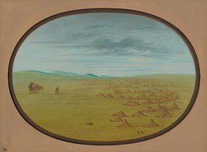 Præriehundelandsby, 18611869. af George Catlin