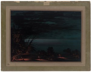 Salmon Spearing - Ottowas, 18611869. af George Catlin