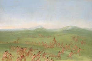 Sham Fight, Mandan Boys af George Catlin