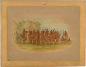 Slaves Dance - Saukie af George Catlin