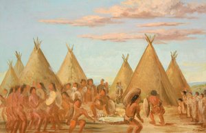 Rygning af skjoldet af George Catlin