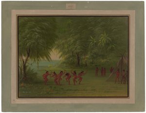 Tapuya-lejr af George Catlin