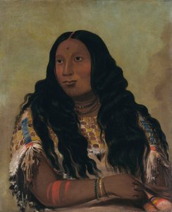 Tchón-su-móns-ka, Sand Bar, hustru til handelsmanden François Chardon af George Catlin