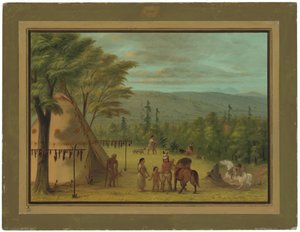 Cheyenne-brødrene begynder på deres efterårsjagt af George Catlin