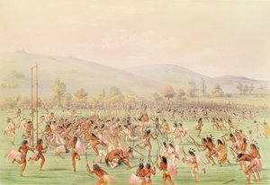 Det indiske boldspil, ca. 1832 af George Catlin
