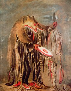 The White Buffalo, ca. 1840 (olie på lærred) af George Catlin